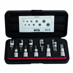 Schraubendreher-Einsätze-Satz 1/2", 10-tlg, Sechskant, Zoll