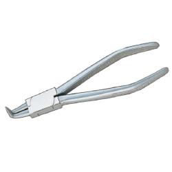 Zange für Innensicherungsringe, 90° abgewinkelt, 210 mm