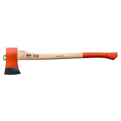 Fällaxt, Hickory-Stiel, 3000 g, 850 mm, DIN 7287, Klasse B