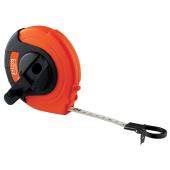 Maßband, 30 m, metrisch, Glasfaserband, einfache Reinigung