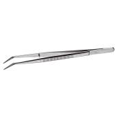 Mehrzweck-Pinzette, extra stark, fein-gezahnte, abgewinkelte Spitzen