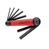 Winkelschraubendreher-Satz, 9-tlg, 6kant, brüniert, lang