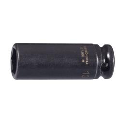 3/8" Kraft-Steckschlüssel-Einsatz, 6kant, lang, SW 10 mm