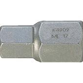 Bit, 22 mm Außen-6kant, für Innen-6kant, SW 17 mm