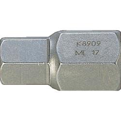 Bit, 22 mm, Außen-6kant, für Innen-6kant, SW 24 mm, maschinennutzbar