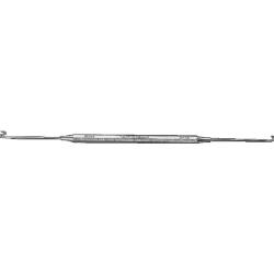 Doppelseitige Draht- und Federhaken, Edelstahl 165 mm