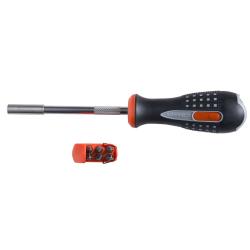 Bit-Ratschen-Schraubendreher 1/4", magnetisch, 6 Bits, 230 mm