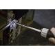 Bit-Ratschen-Schraubendreher 1/4", magnetisch, 6 Bits, 230 mm, mit LEDs