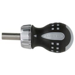 Bit-Ratschen-Schraubendreher 1/4", Pistolengriff, kurz, 95 mm