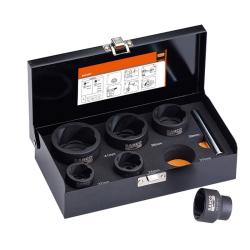 Schlagnuss-Satz, 7-tlg, 1/2" + 3/4"