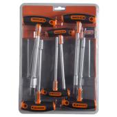 Steckschlüssel-Satz, T-Griff, 6-tlg, Sechskant