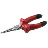 Rundzange, ergo, verchromt, isoliert, 160 mm