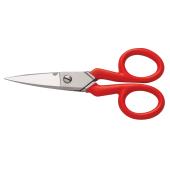 Elektrikerschere, 130 mm, Schnittlänge 45 mm, gezahnte Ausführung