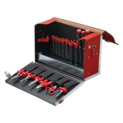 Elektriker-Werkzeugsatz, isoliert, Ledertasche, 19-tlg