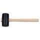 Gummihammer, Holzgriff, 440 g, 340 mm, Kopf 65x115 mm