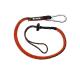 Absturzsicherungsleine, 1.2 m, 3 kg, mit Karabiner + Schlaufe