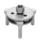 Dreiarmiger Ölfilter-Schlüssel, magnetisch, Ø 110-142 mm, 1/2"