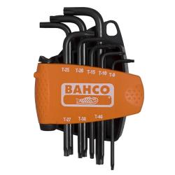 Winkelschraubendreher-Satz, 8-tlg, Torx-TTX, brüniert, lang