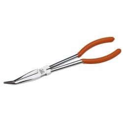 Flachrundzange, extra lang, 280 mm, gekröpft