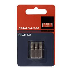 1/4" Bits, 25 mm, Schlitz, 4.5 x 0.6 mm, 3er Pack