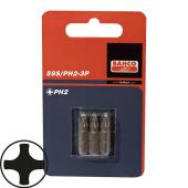 1/4" Bits, 25 mm, PH 3, 3er Pack