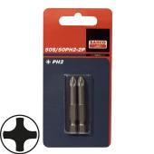 1/4" Bits, 50 mm, PH 1, 2er Pack