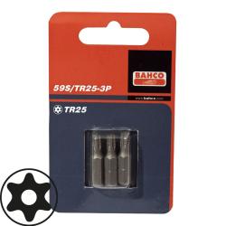 1/4" Bits, 25 mm, Torx®, TR 15, 3er Pack, Sicherungsstift