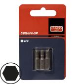 1/4" Bits, 25 mm, Innensechskant, H 3 mm, 3er Pack