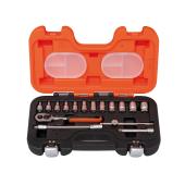 Steckschlüssel-Satz 1/4", 16-tlg, Zoll