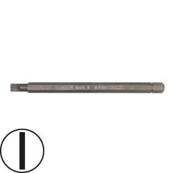 2 1/4" Sechskantklingen, 100 mm, Schlitz, 0,5 x 3,0 mm