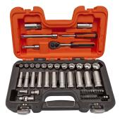 1/4" + 3/8" Steckschlüssel-Satz, 53-tlg