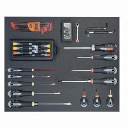 3/3 Einlage, Schraubendreher + Bits, 61-tlg
