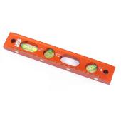 Torpedo-Wasserwaage, 230 mm, V-Form, Alu-Profil, Präzision ±0,5 mm/m