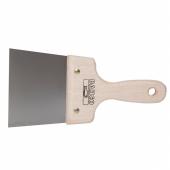 Flächenspachtel, Edelstahl, Holzgriff, 100 mm