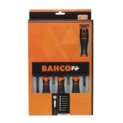 Schraubendreher-Satz, BahcoFit, 7-tlg, Schlitz + PH