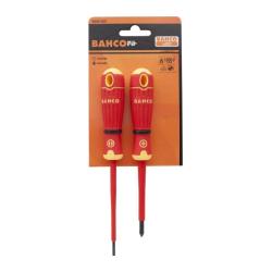 Schraubendreher-Satz, BahcoFit, 2-tlg, isoliert, Schlitz 3.0 mm + PH 1
