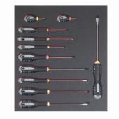 2/3 Einlage, Schraubendreher, Schlitz + PH, 11-tlg