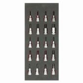 1/3 Einlage, Steckschlüssel + Zubehör 1/2", 20-tlg