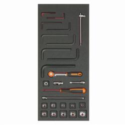 1/3 Einlage, Steckschlüssel + Zubehör 1/4", 26-tlg
