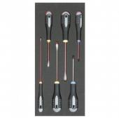 1/3 Einlage, Schraubendreher, Schlitz + PZ, 6-tlg