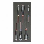 1/3 Einlage, Schraubendreher, Schlitz, PH + PZ, 6-tlg