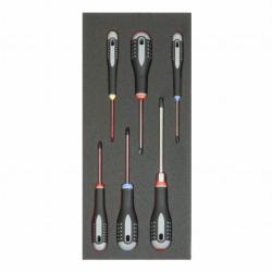 1/3 Einlage, Schraubendreher, Schlitz, PH + PZ, 6-tlg