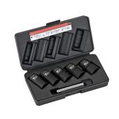 1/2" Spezial Steckschlüssel-Satz (17, 19, 21, 22, 24 mm) + Splintentreiber