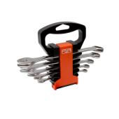 Ring-Maulschlüssel-Satz, 5-tlg, im Kunststoffhalter, metrisch
