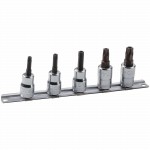 Satz Schraubendreher-Einsätze 3/8" auf Klemmleiste, für Innen TORX®-Schrauben