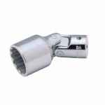 Gelenk-Steckschlüssel-Einsätze Doppelsechskant 3/8", Zollmass