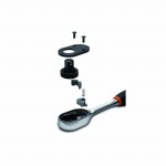 1/2" Umschaltknarre, 72 Zähne, 5° Rückschwenkwinkel mit Dyneema Sicherungssschnur