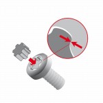 Winkelschraubendreher-Satz für Torx®-Schrauben, Kugelkopf, brüniert, lange Ausführung, 5-teilig