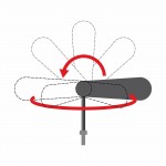 Winkelschraubendreher Satz, Sechskant, CHROM-VANADIUM, metrisch