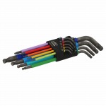 Multicolour Winkelschraubendreher-Satz für Innensechskantschrauben, 9 tlg